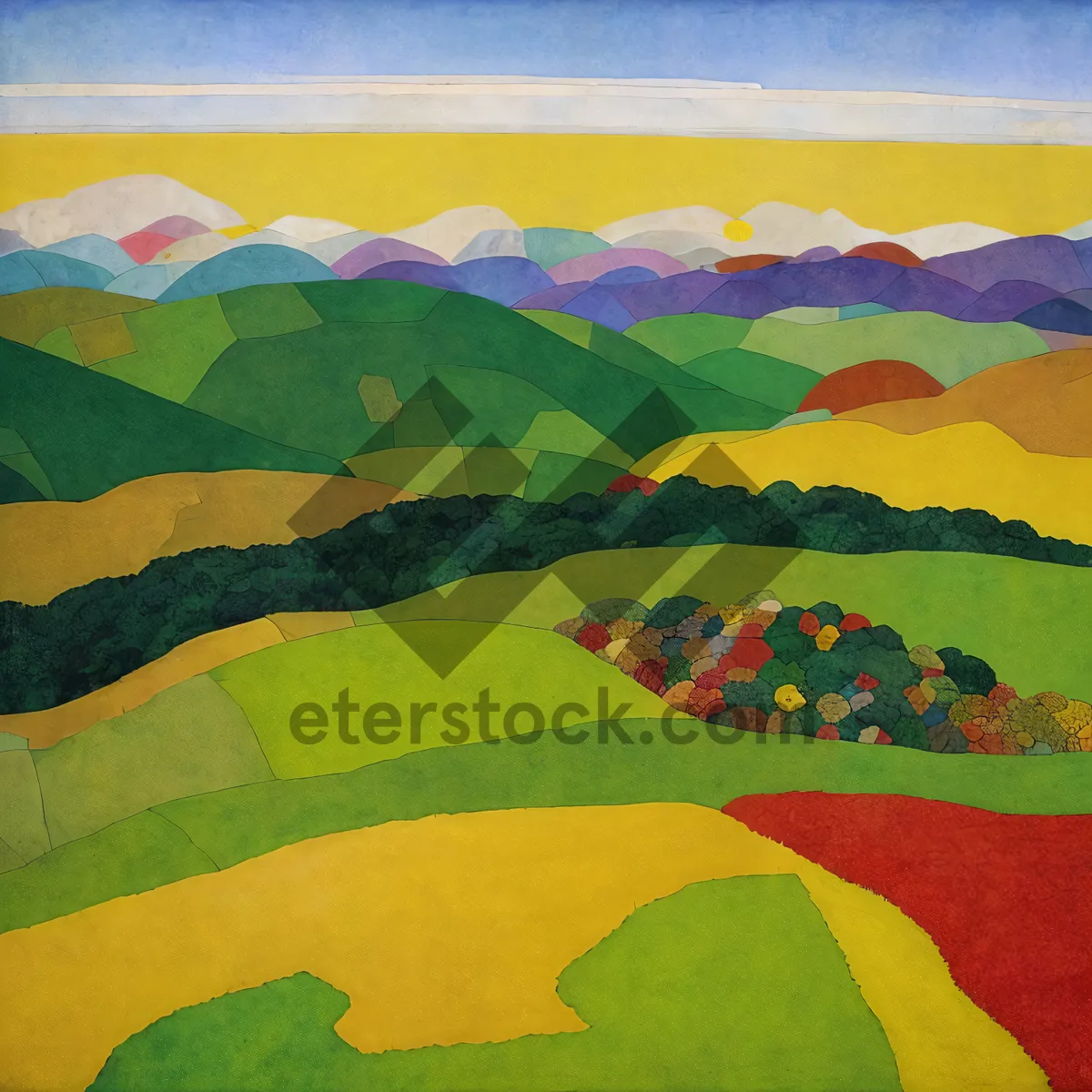 Picture of Grassy Quilt Covering the Landscape