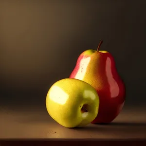 Fresh and juicy apple and pear snack