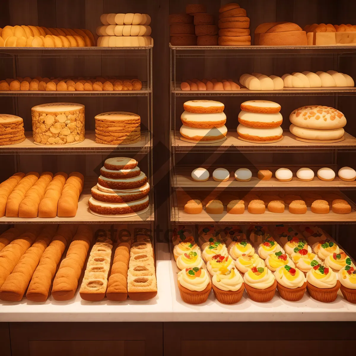 Picture of Delicious Bakery Delights at Local Market