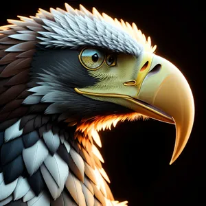 Eagle Hunter: Majestic Feathers and Piercing Gaze