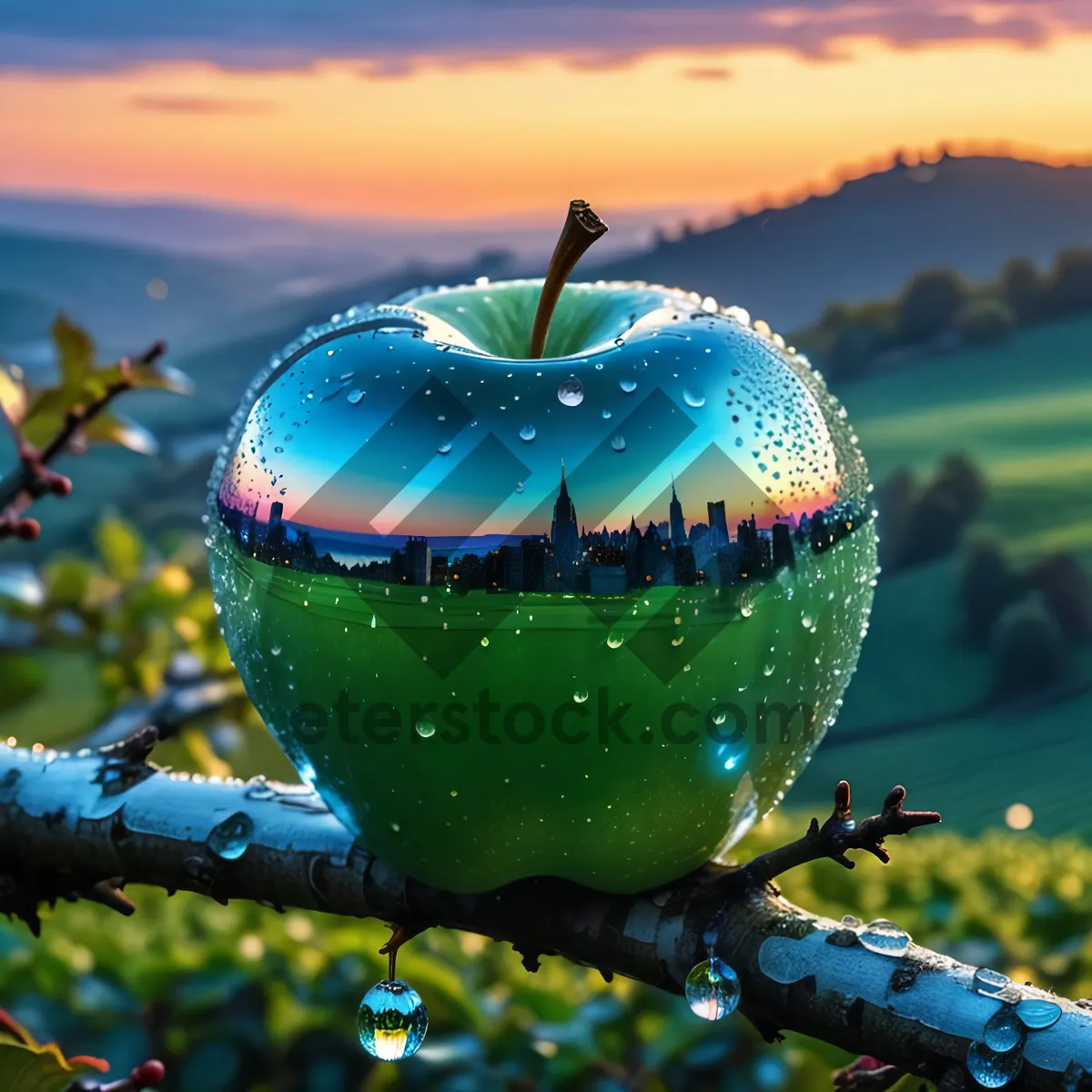 Picture of Delicious and Healthy Apple Juice for Dieting