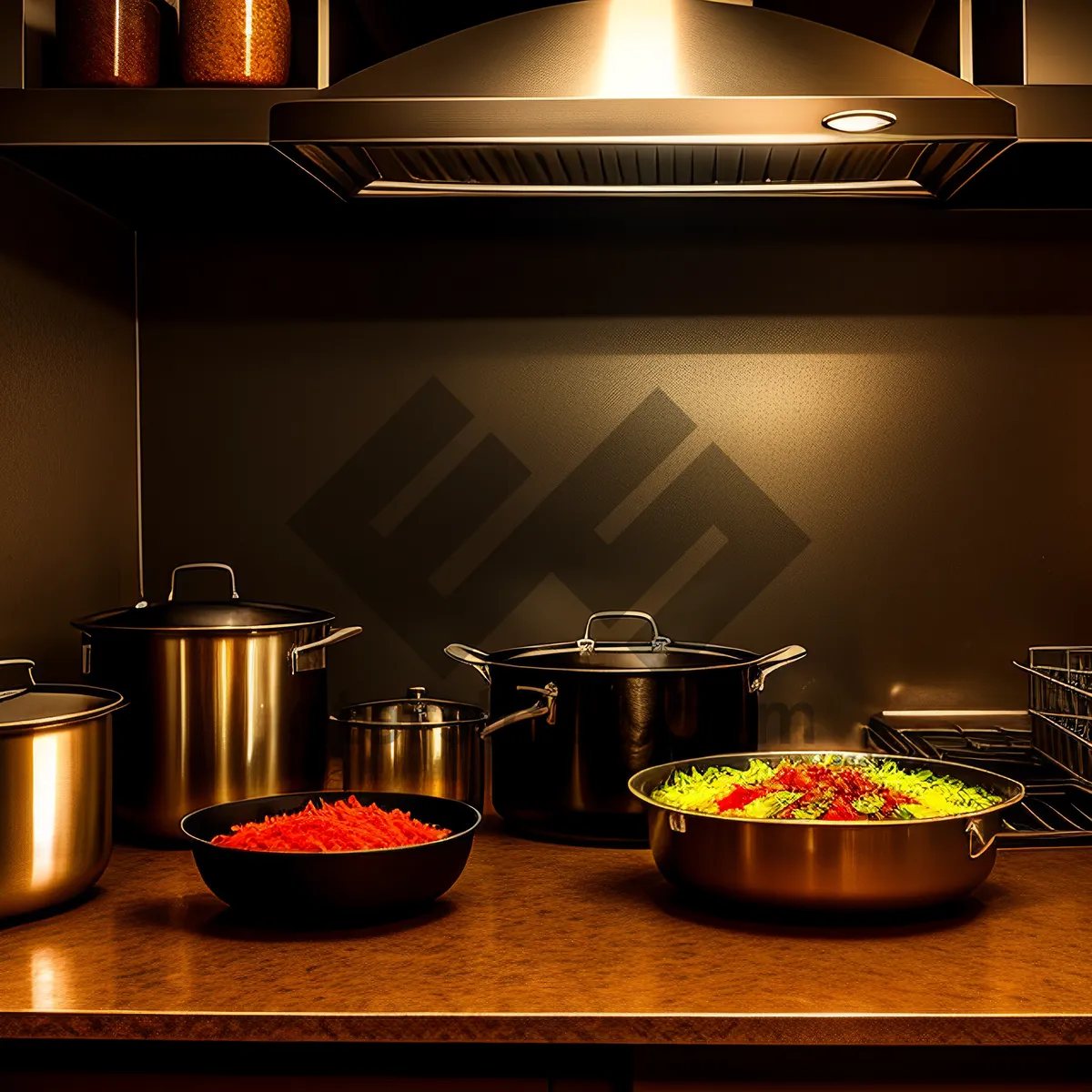 Picture of Cozy Barroom: Illuminated Counter with Candlelit Furniture