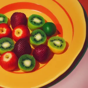 Refreshing Summer Fruit Tray: Strawberries, Kiwi, and Citrus Delights
