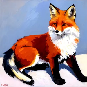 Red Fox Canine with Beautiful Fur, Perfect Pet Mammal