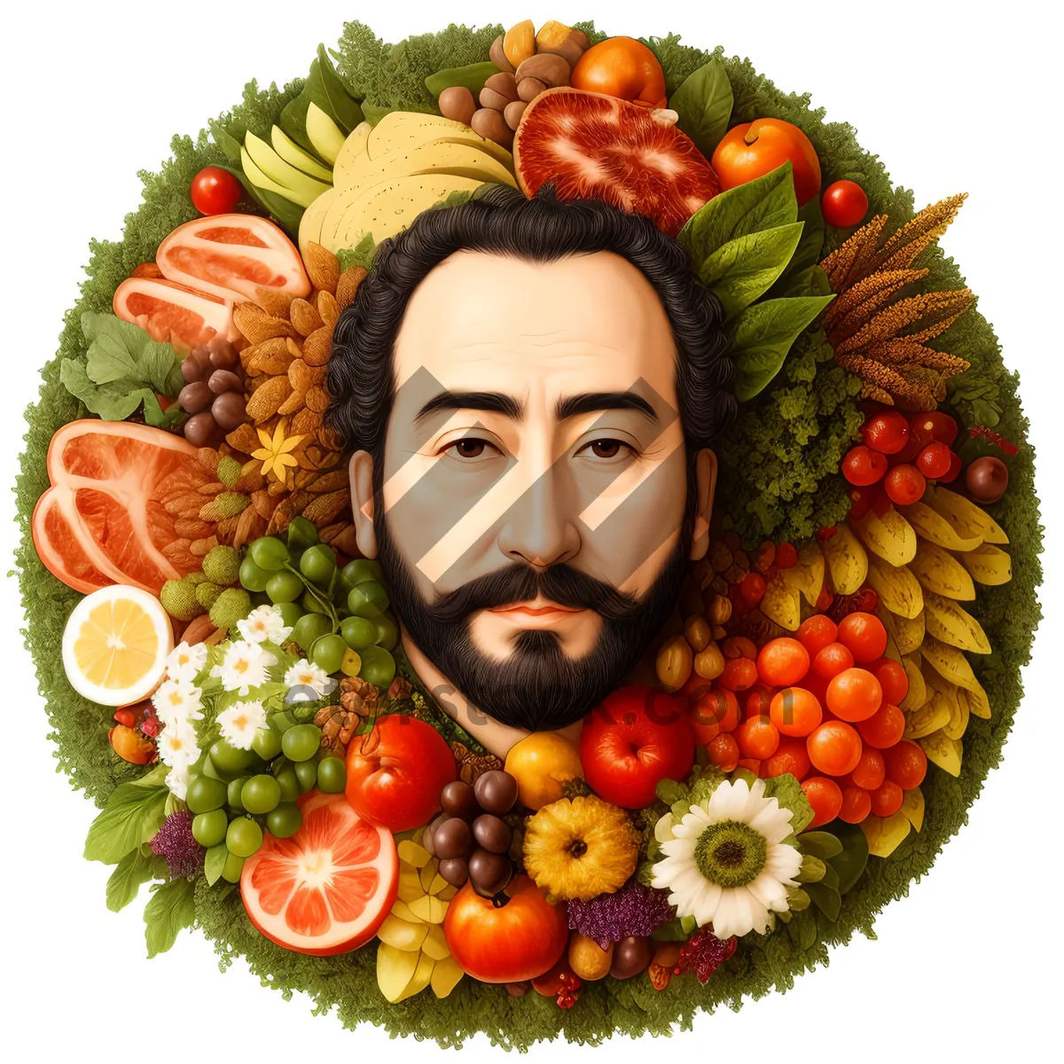 Picture of Fresh Vegetable Salad with Tomato and Pepper