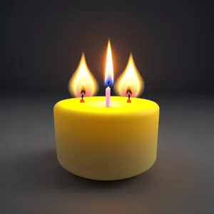 Shimmering Wax Candle Icon