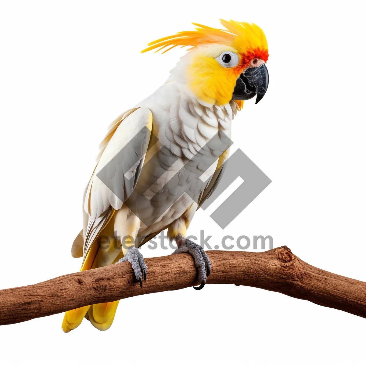 Picture of Colorful Parrot Portrait in Studio Setting