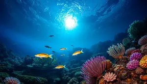 Colorful Dive into the Tropical Coral Reef Wildlife