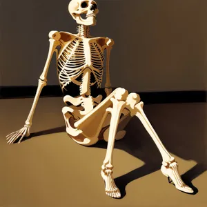 Human Skeleton Anatomy - Detailed 3D X-Ray Image
