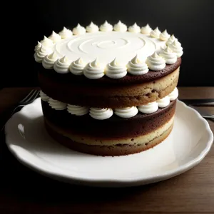 Decadent chocolate cupcake with creamy frosting for birthday celebration