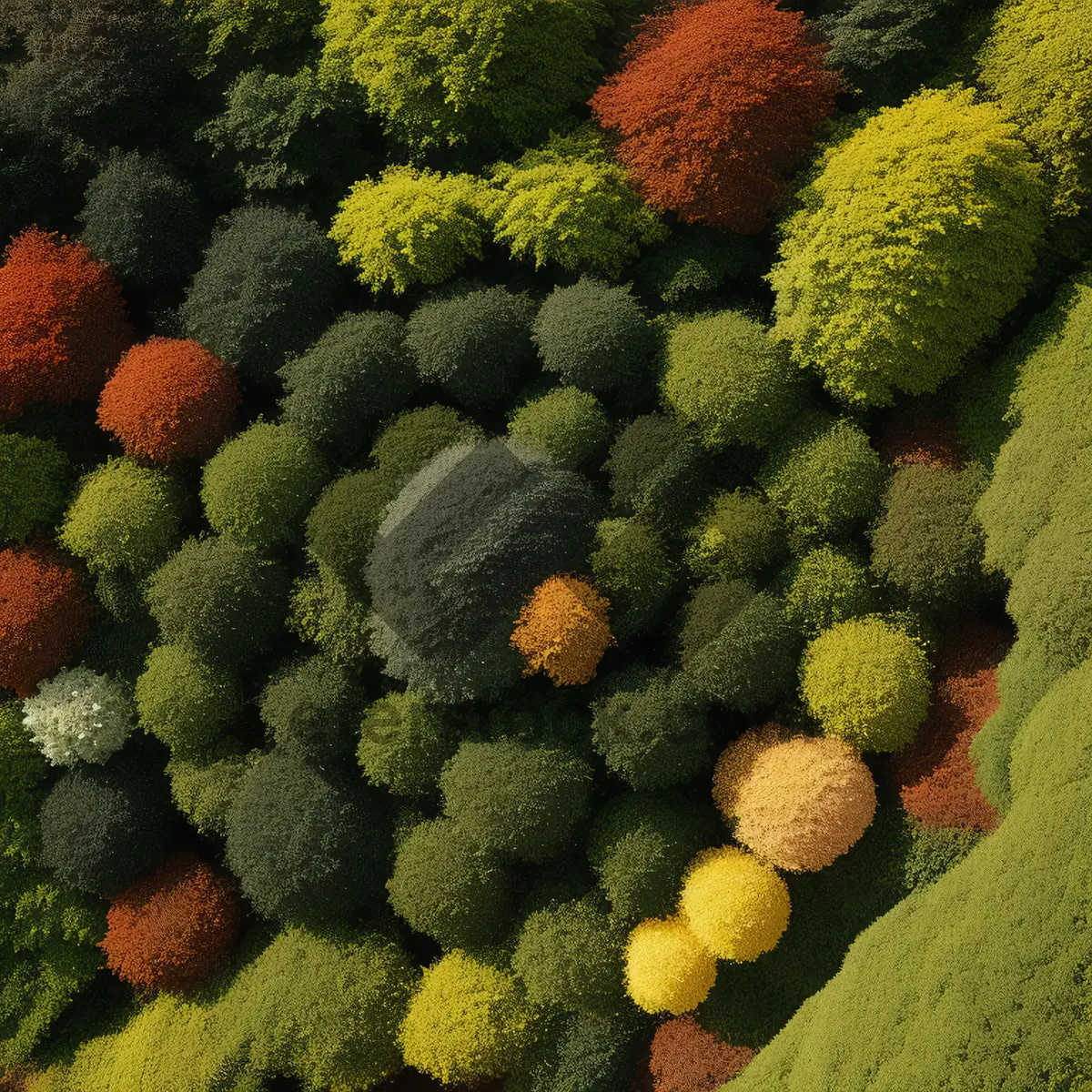 Picture of Fresh vegetable produce - broccoli plant close-up view