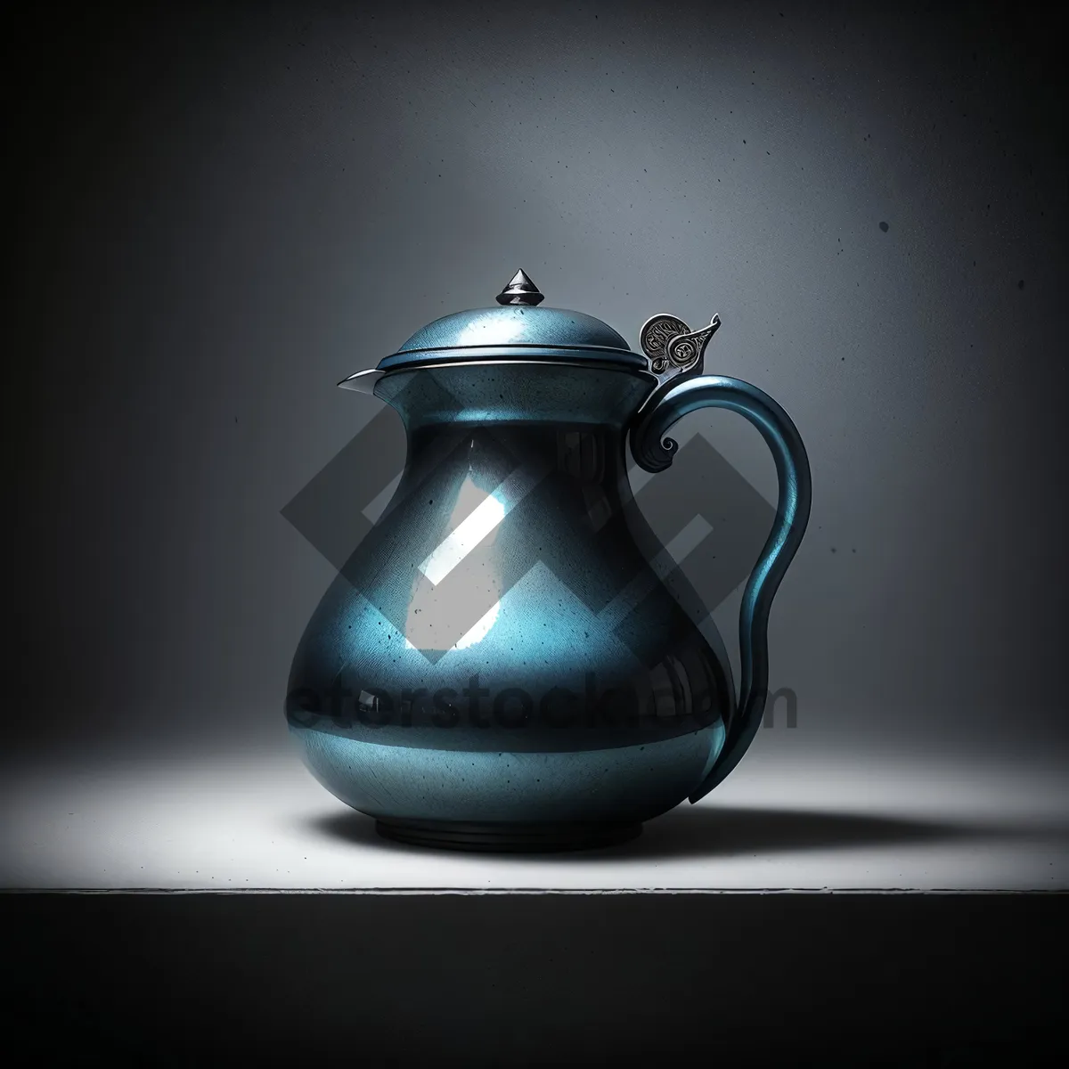 Picture of Traditional Ceramic Teapot for Hot Herbal Beverage