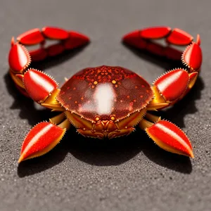 Shimmering Gold Bangle with Crab Pendant.