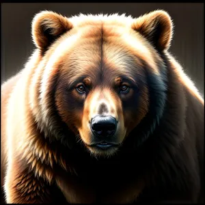 Wild Brown Bear - Majestic and Fierce Mammal