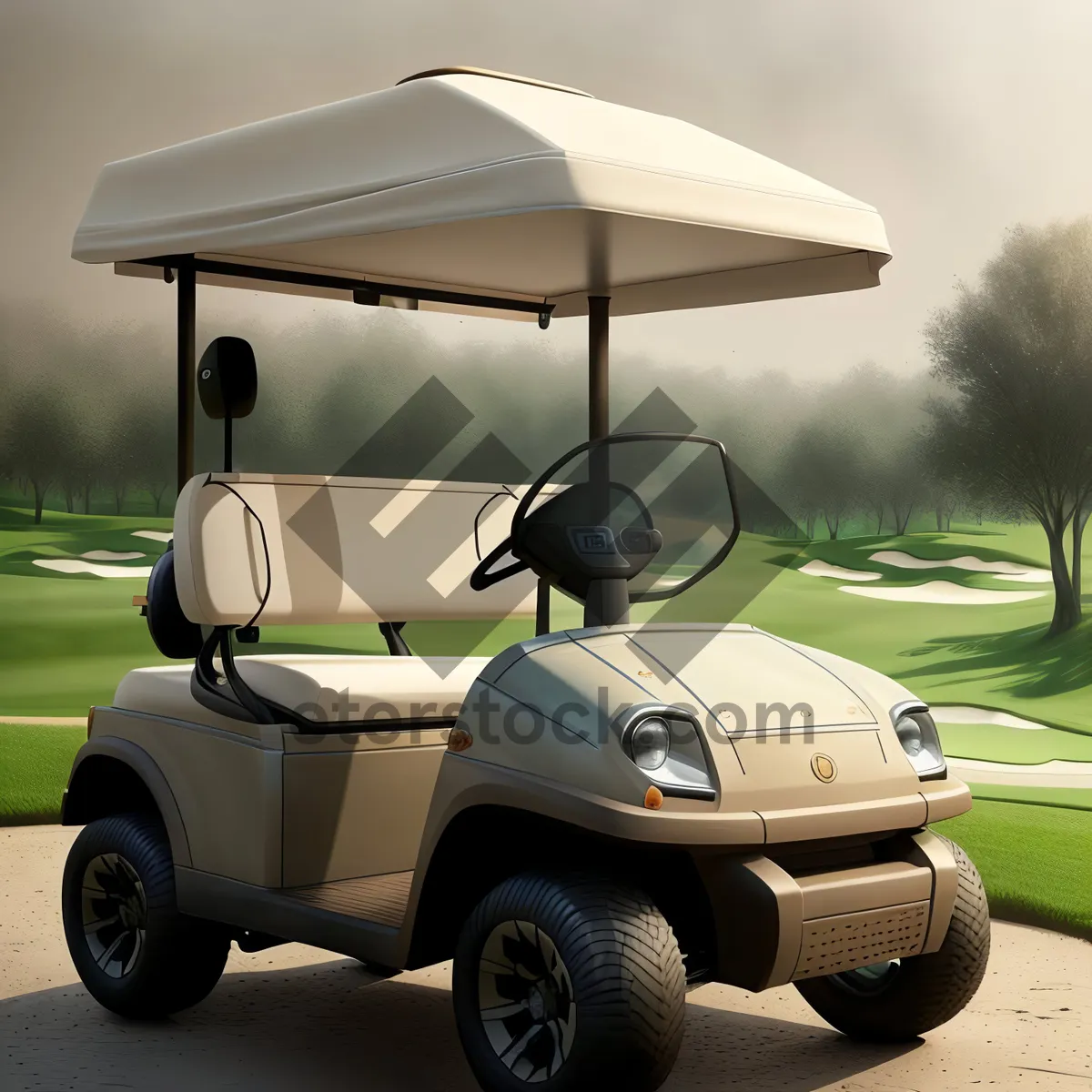 Picture of Golf Course Cart: Ultimate Sports Equipment on Wheels