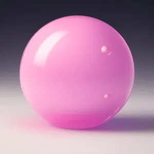 Glossy Glass Button Icon - Shiny Sphere Design
