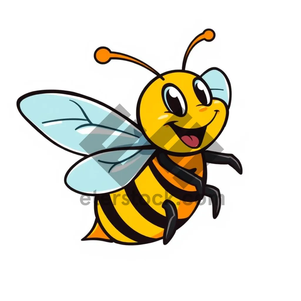 Picture of Happy animal cartoon clip art character illustration.