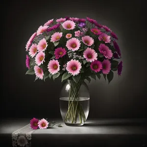 Romantic Pink Rose Bouquet in Elegant Vase