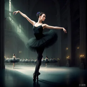 Elegant Dance Poses with Stylish Ballerina