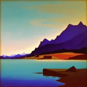 Serene Sunset over Coastal Horizon