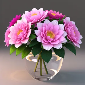 Vibrant Pink Floral Bouquet - A Burst of Colorful Blooms