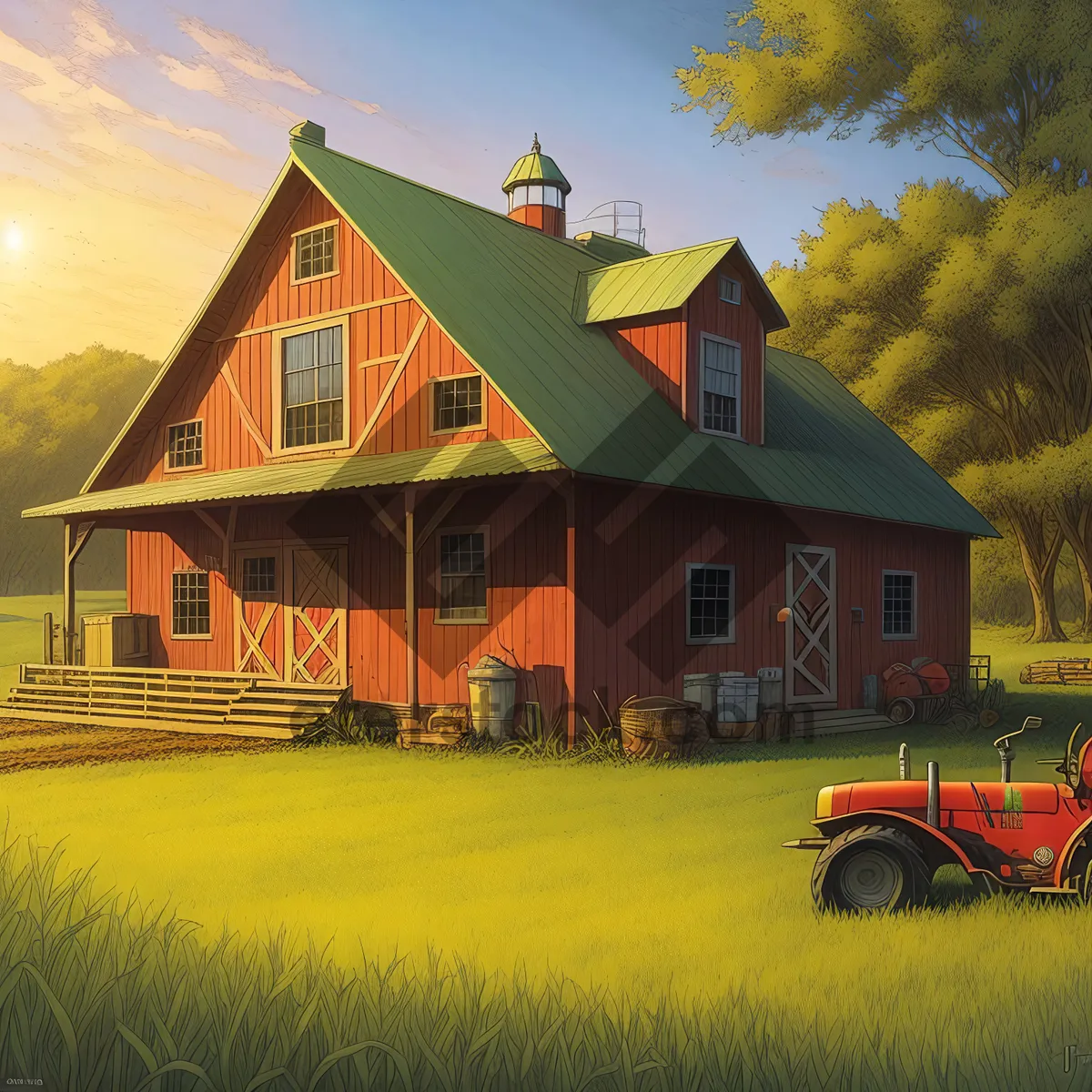 Picture of Rustic Country Barn on Serene Estate