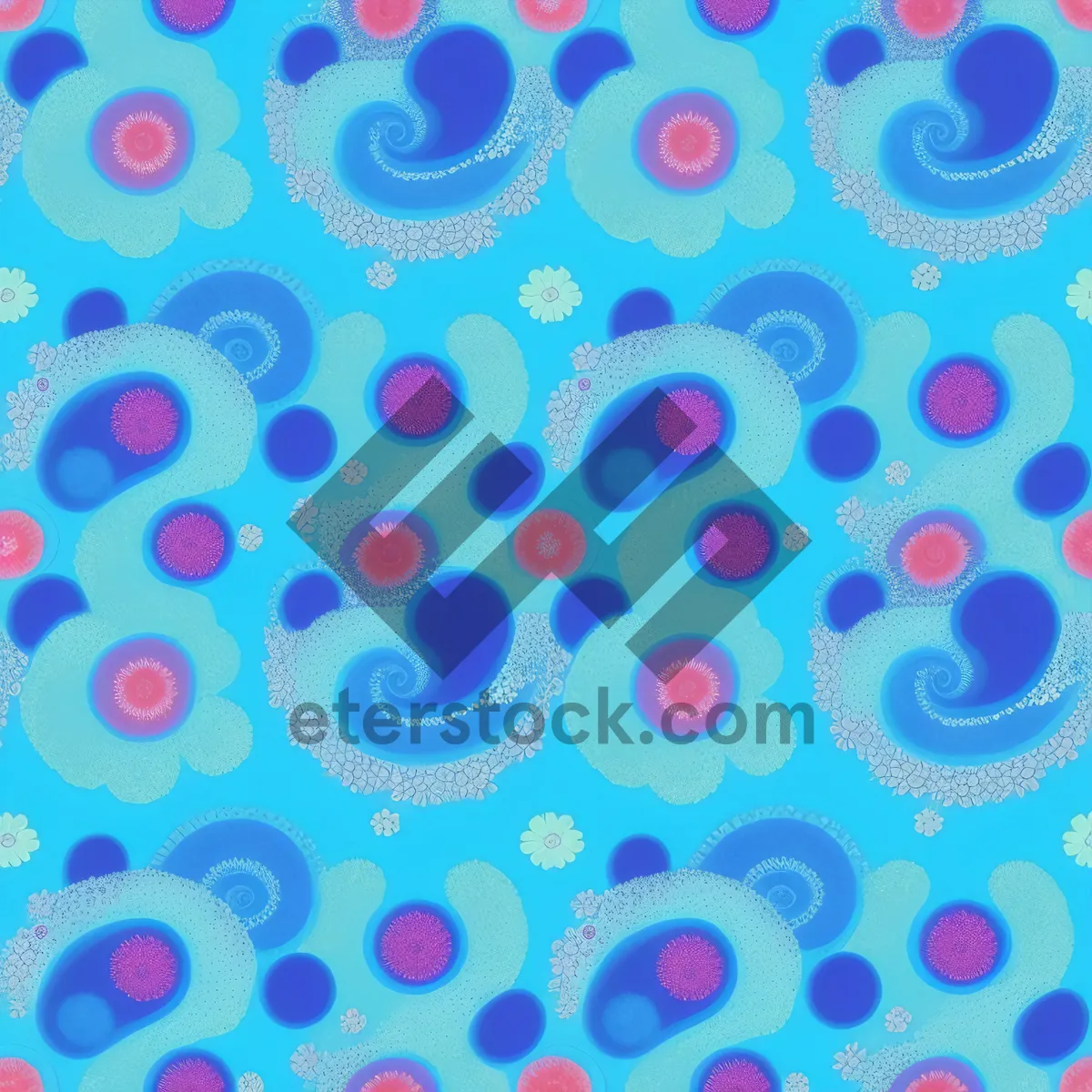 Picture of Colorful Polka Dot Retro Design Pattern