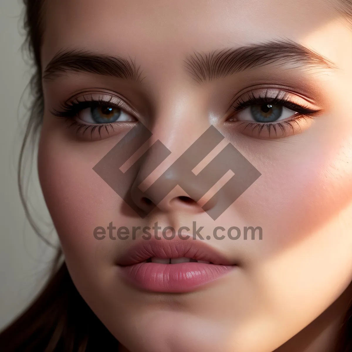 Picture of Glamorous Beauty: Captivating Portrait of Attractive Model with Flawless Skin
