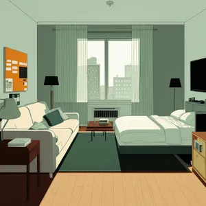 Modern Office Interior with Stylish Furniture