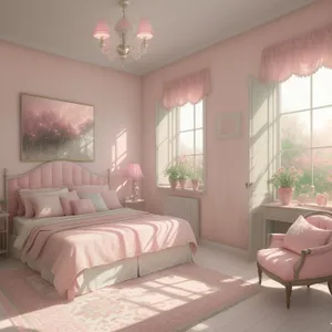 Modern Luxury Bedroom Interior with Comfortable Sofa