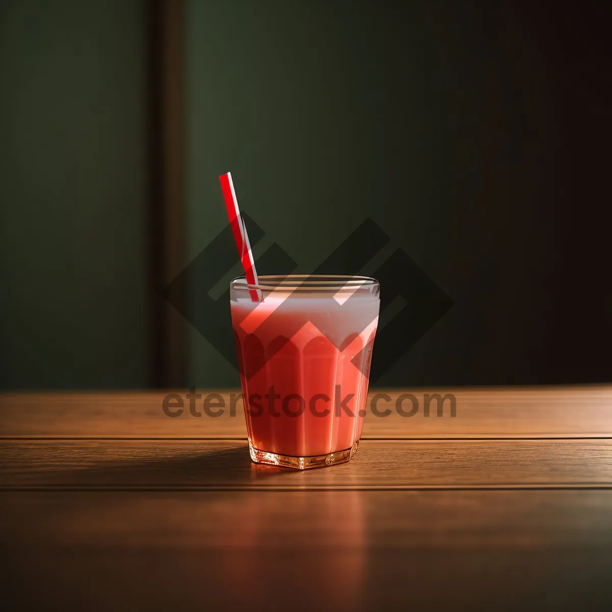Picture of Refreshing Fruit Cocktail with Cold Juice in a Glass