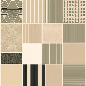 Checkered Graphic Frame on Blank Paper: Retro Art Design.
