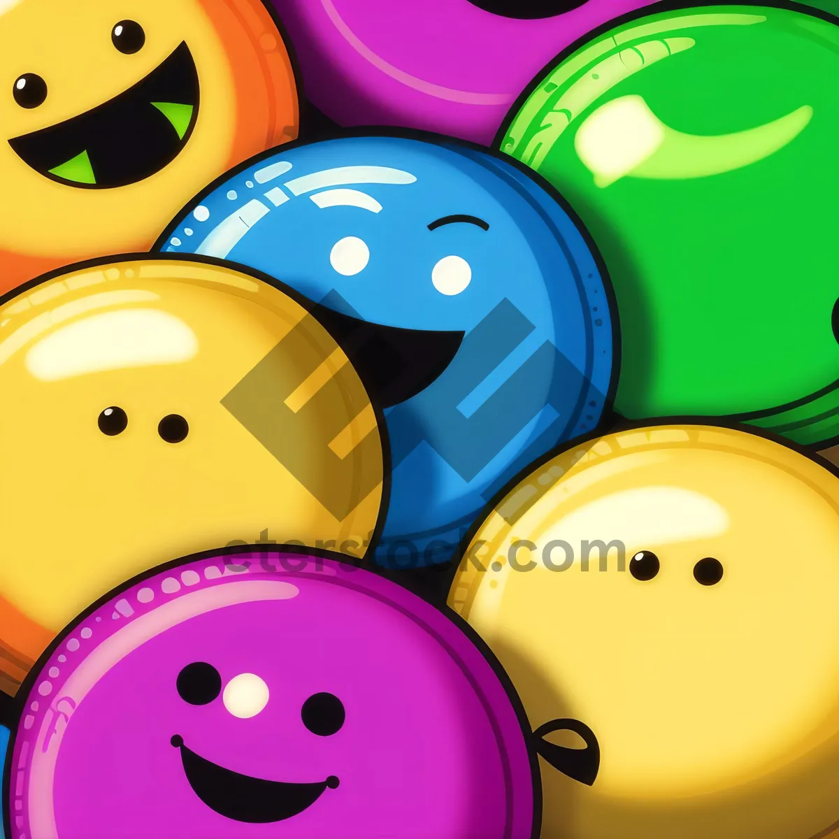 Picture of Colorful Billiard Balls Set for Fun Competition