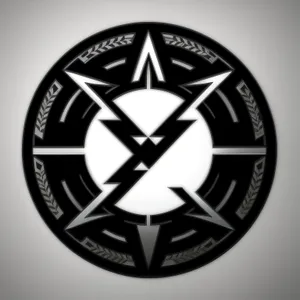 Gleaming Clock Icon: Bold, Modern, Gold Metal