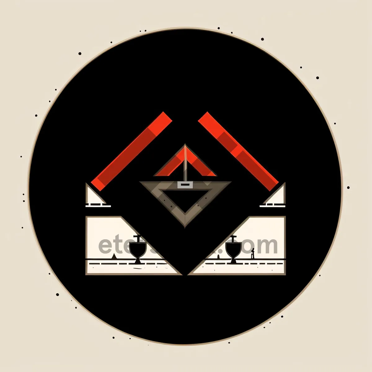 Picture of Fire Station Icon - Web Design Symbol
