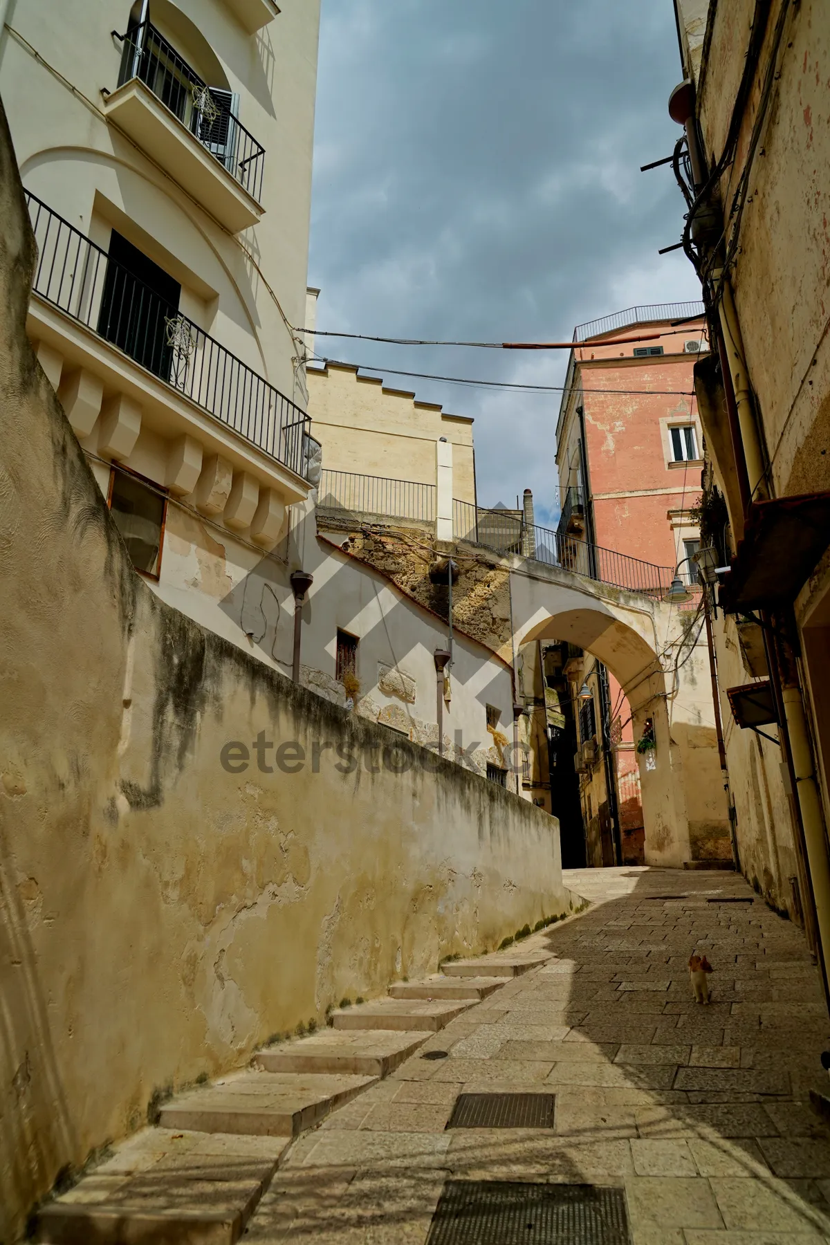 Picture of Ancient Stone Prison Wall in the City