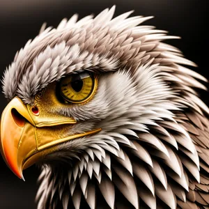 Bold Bald Eagle Close-Up: Majestic Predator with Piercing Eyes.