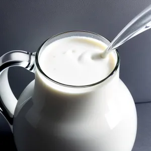 Hot Coffee Cup on Saucer with Spoon