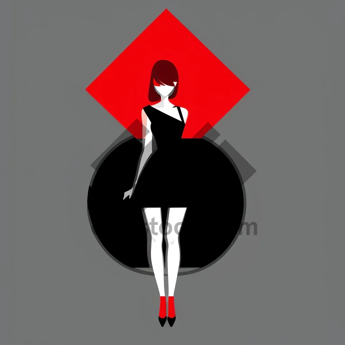 Picture of Cartoon Flag Sign Symbol Graphic