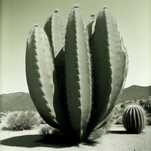 Quill Sea Plant in Desert Water