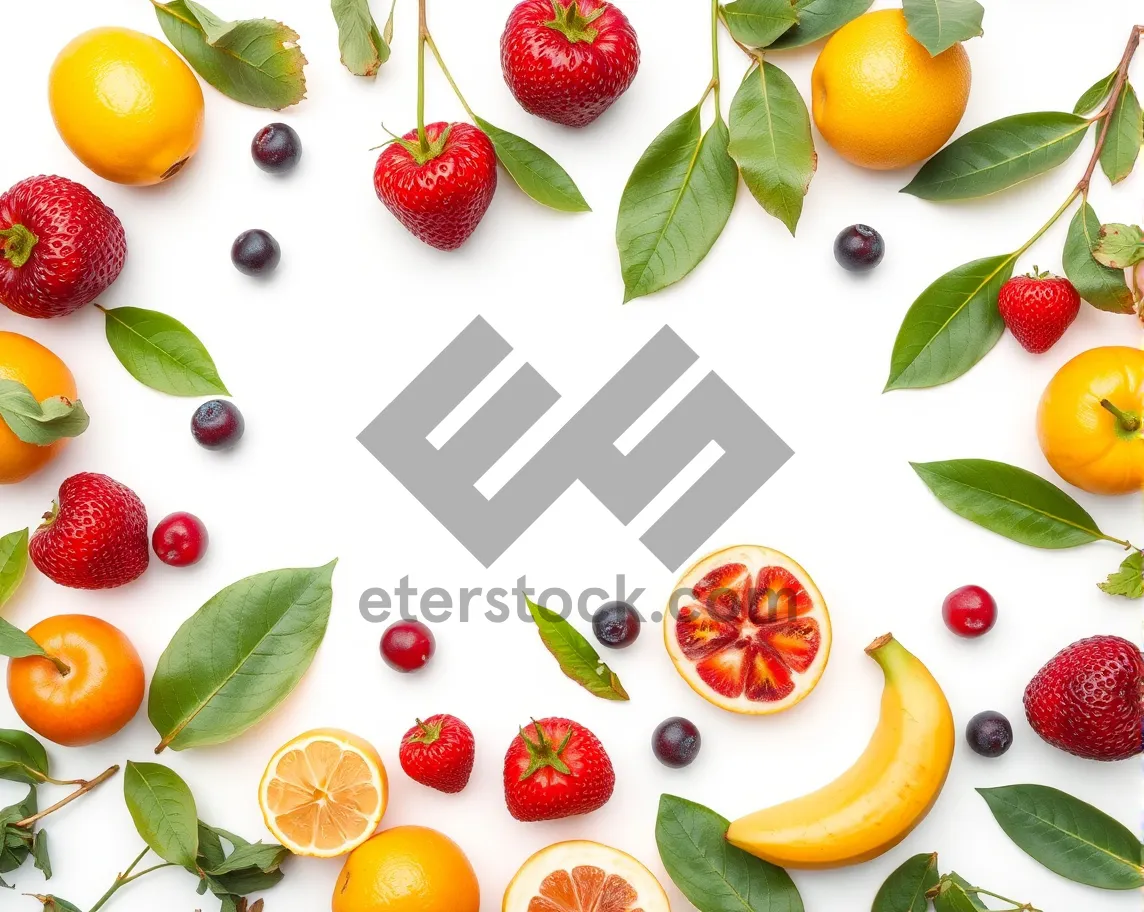 Picture of Colorful Fruit and Vegetable Salad Collection