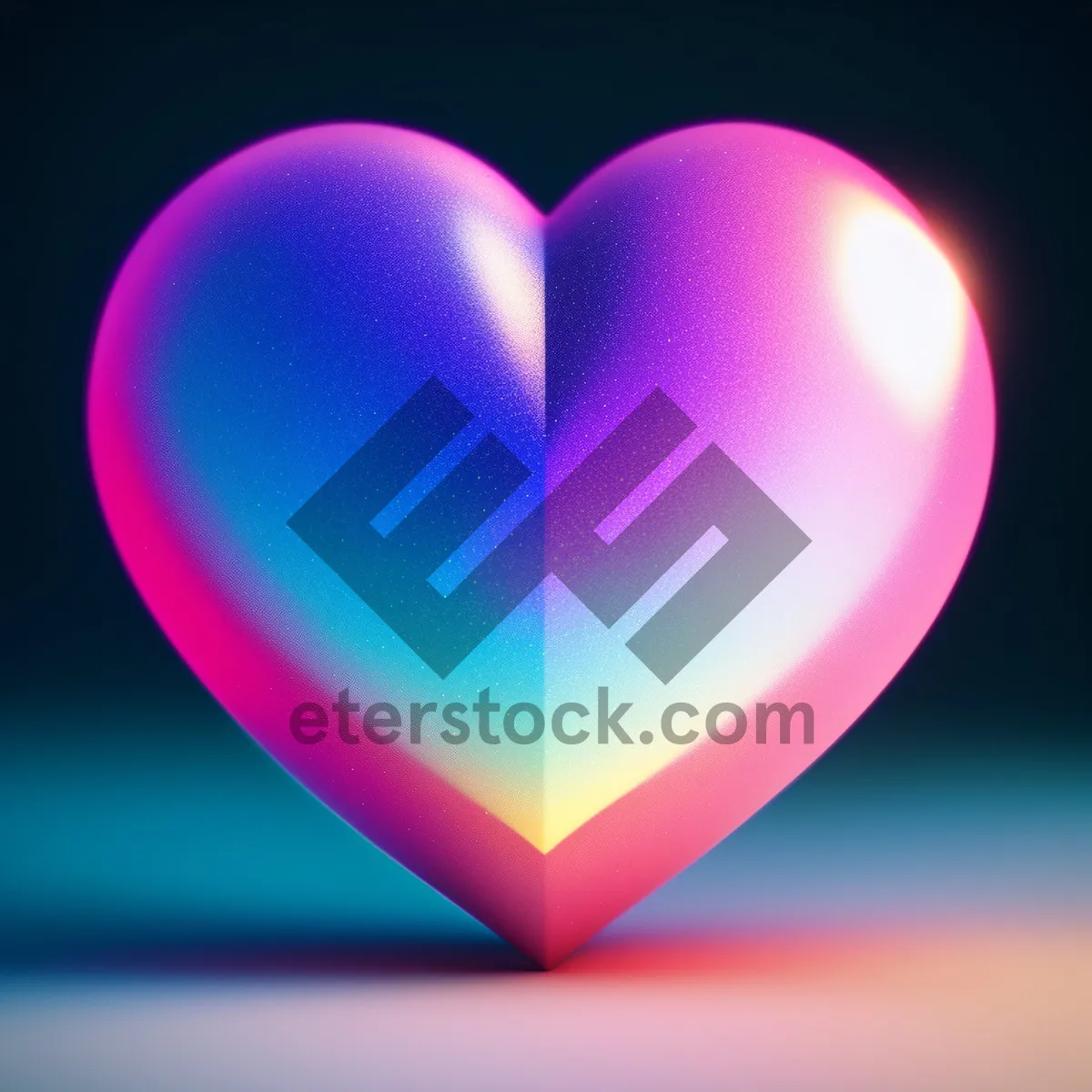 Picture of Vibrant Heart Gem: Shiny Symbol of Love