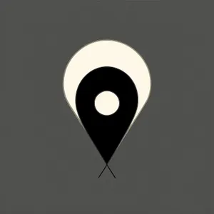 Black 3D Symbolic Icon Sign