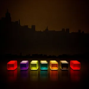 City Lights Reflecting on Night River