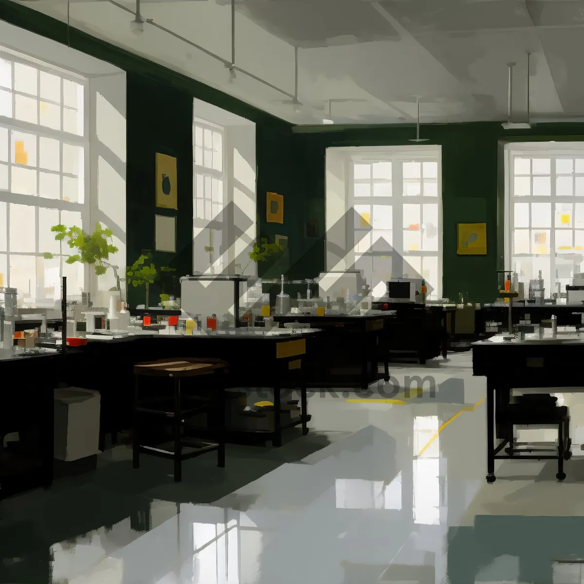 Picture of Modern Luxury Restaurant Interior Design with Wood Furniture