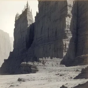 Majestic Canyon Gorge: Rock Formation in National Park