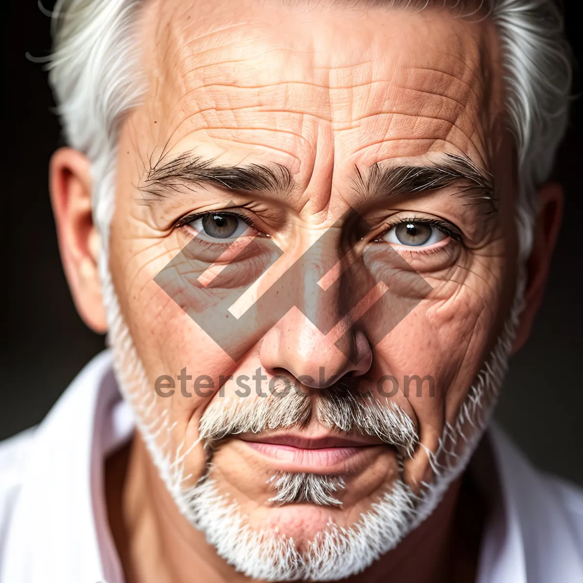 Picture of Happy Senior Businessman Smiling in Close-up Portrait