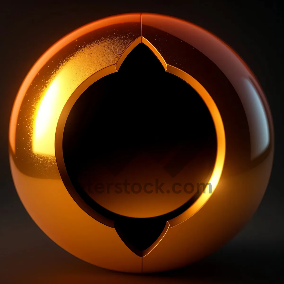 Picture of Shiny Glass Circle Button Set - Orange Heraldry