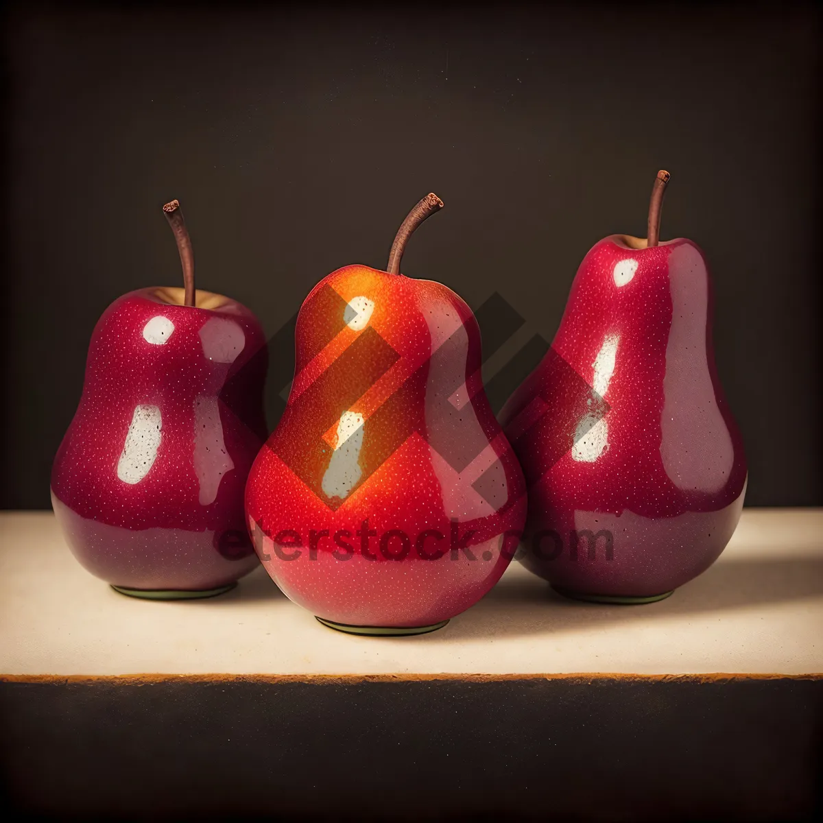 Picture of Juicy Yellow Apple: Healthy and Delicious Fresh Fruit