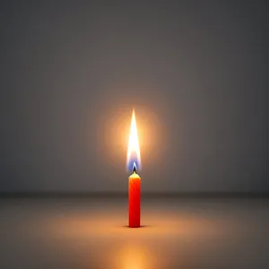 Flaming Wax Candle Icon - Bright, Shiny, and Hot!